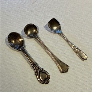 Vintage Sterling Silver Tiny Spoon Set